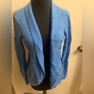 Lilly Pulitzer Searulean Blue Amalie Open Front Cardigan Sweater